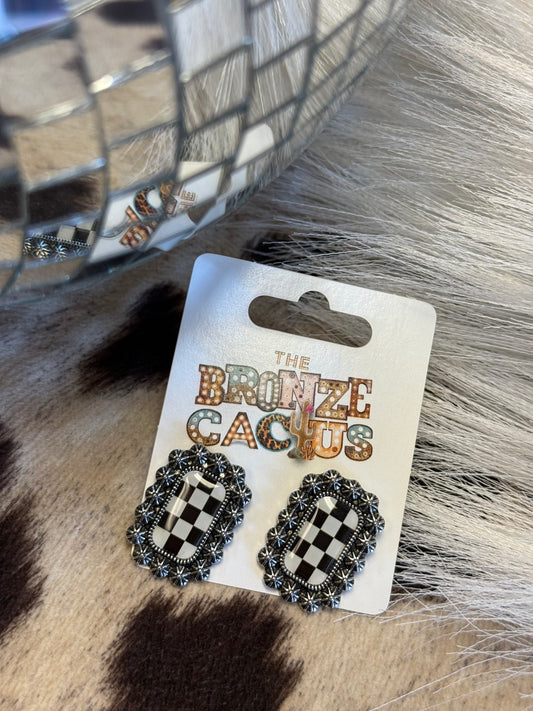 Checkmate Charm Earrings