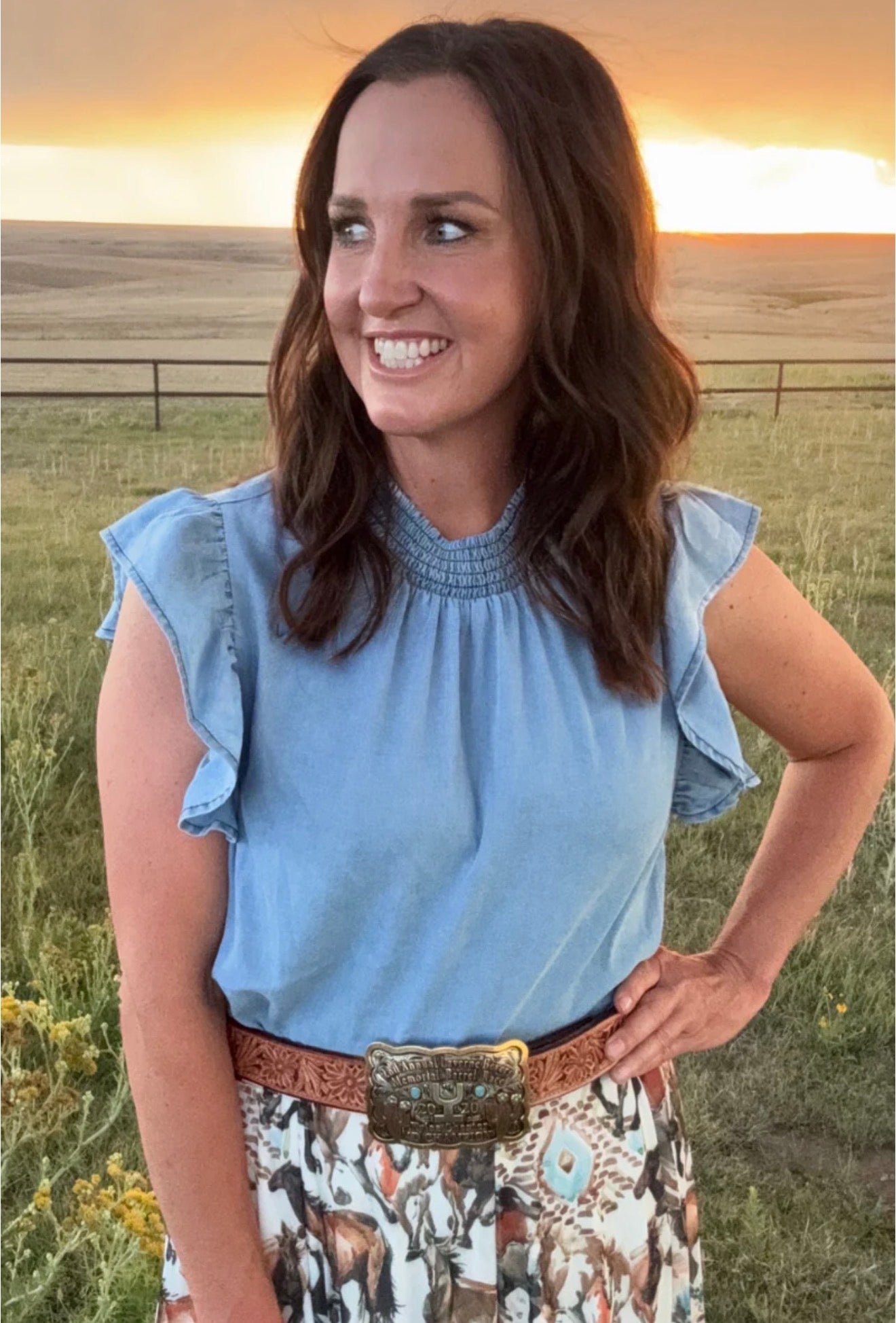 Prairie Denim Grace Top