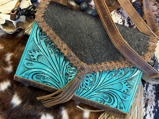 Turquoise Trail Hair-On-Hide Crossbody