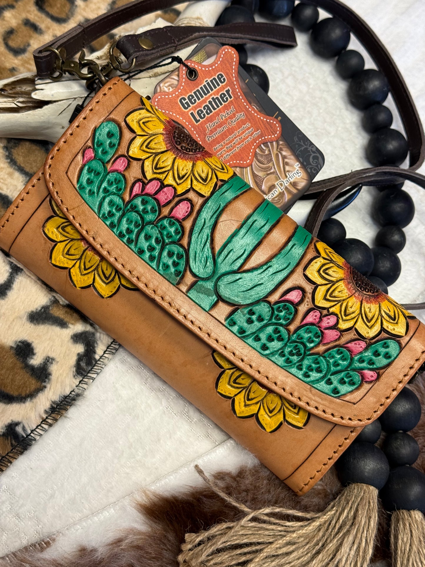 Sunflower Desert Bloom Wallet Crossbody
