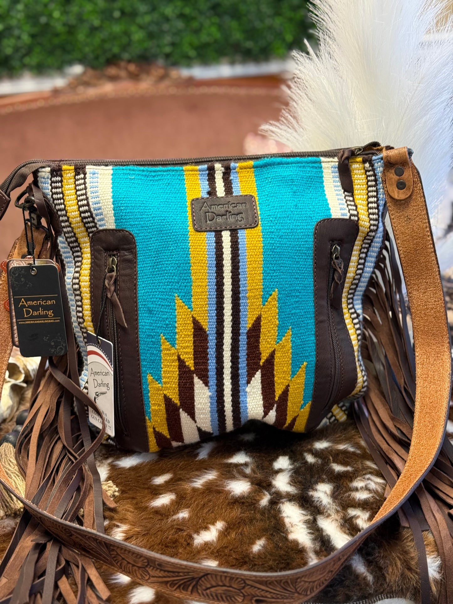 Sunflower Mesa Fringe Crossbody