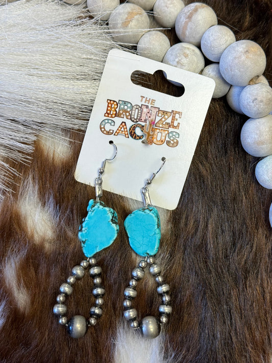 Turquoise Stone Earrings