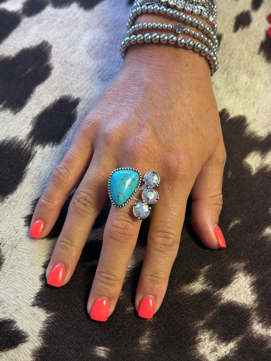 Turquoise Stardust Ring