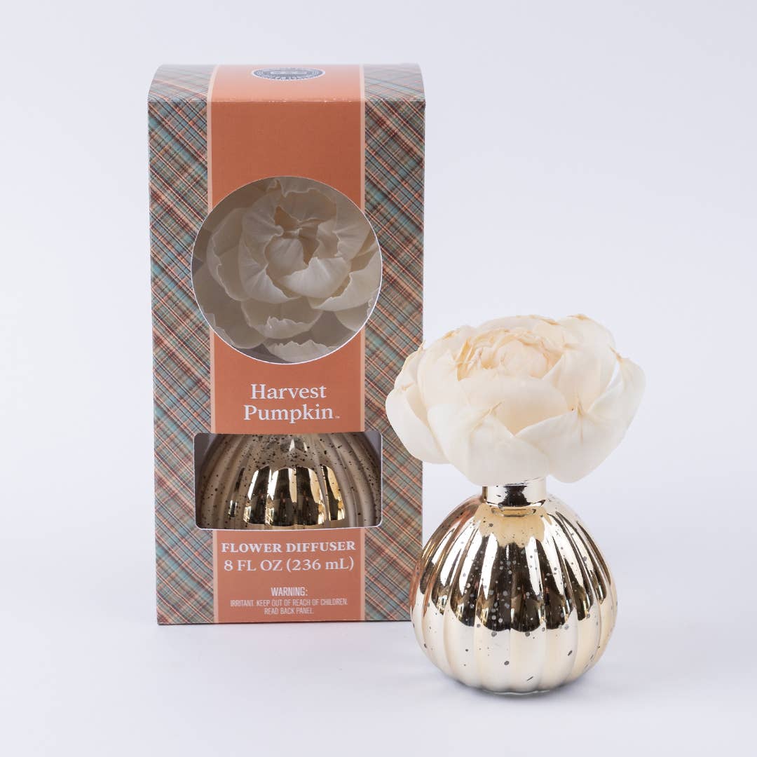 Harvest Pumpkin Holiday Flower Diffuser | Fall Hostess Gift