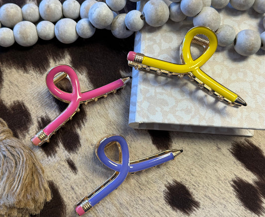 Smarty Style Pencil Claw Clip