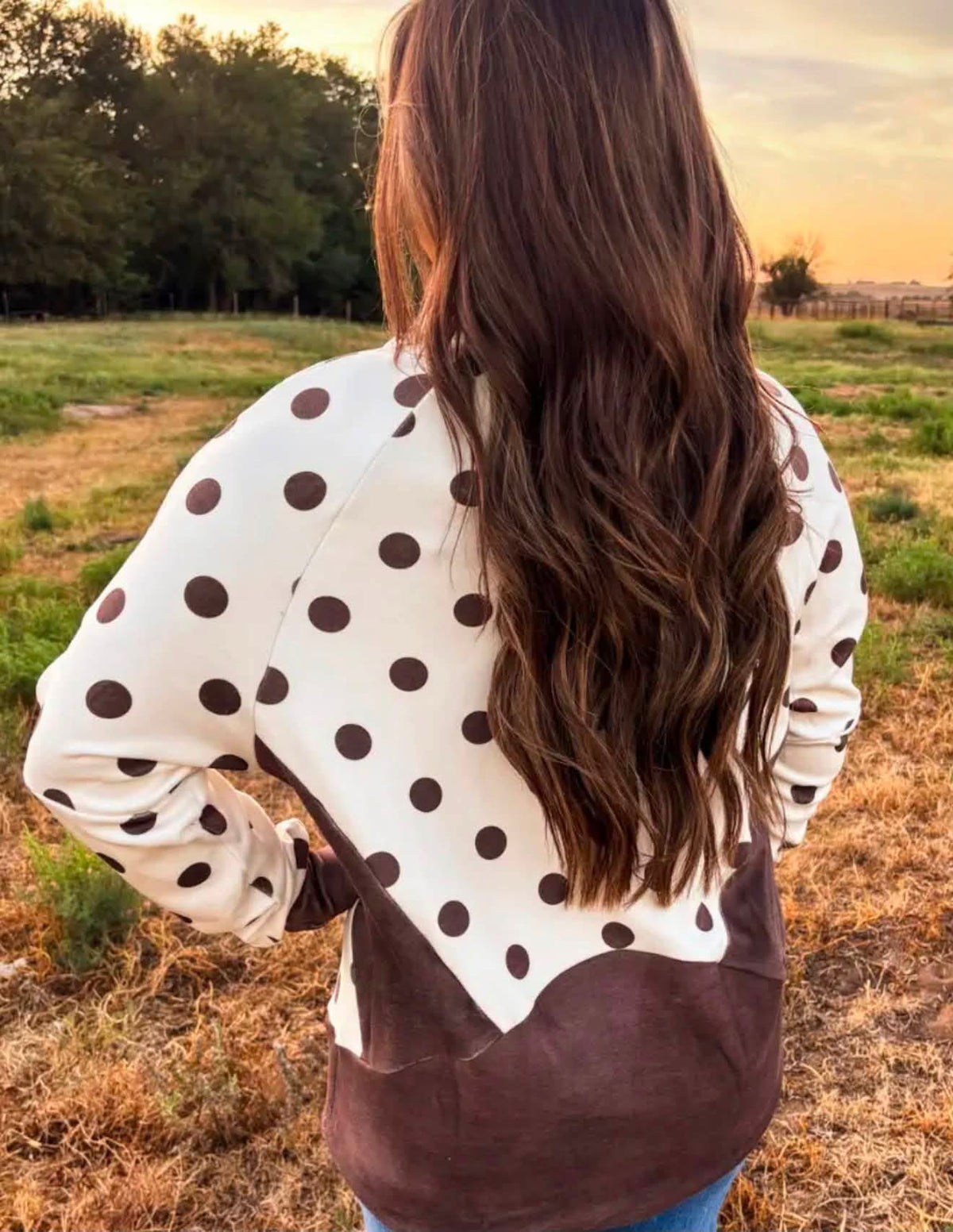 Cocoa Dot Pullover