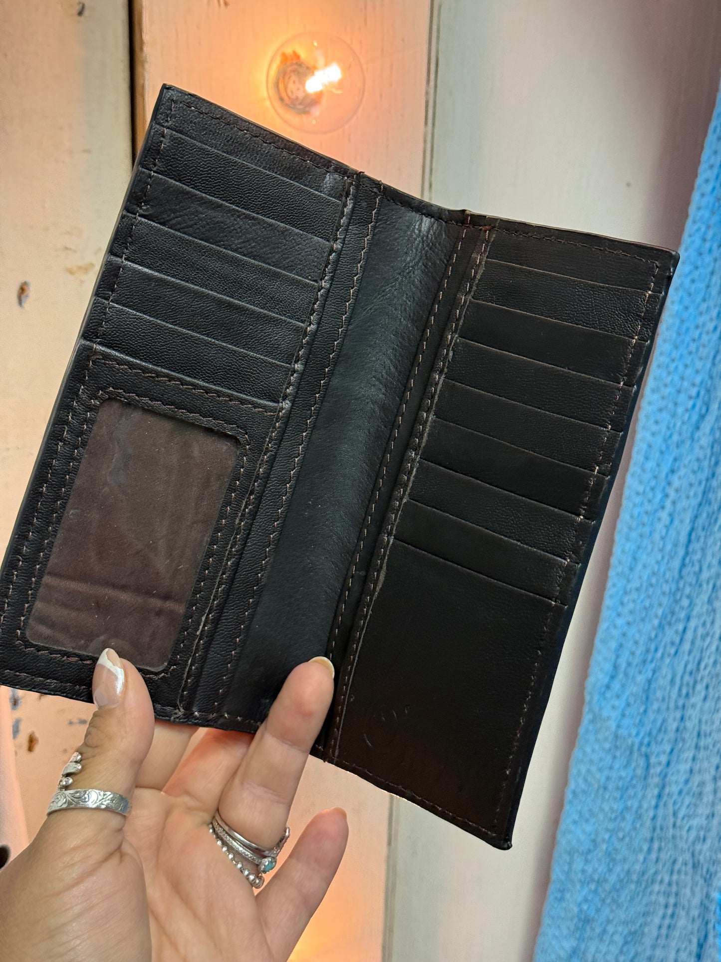Prairie Petals Tooled Wallet