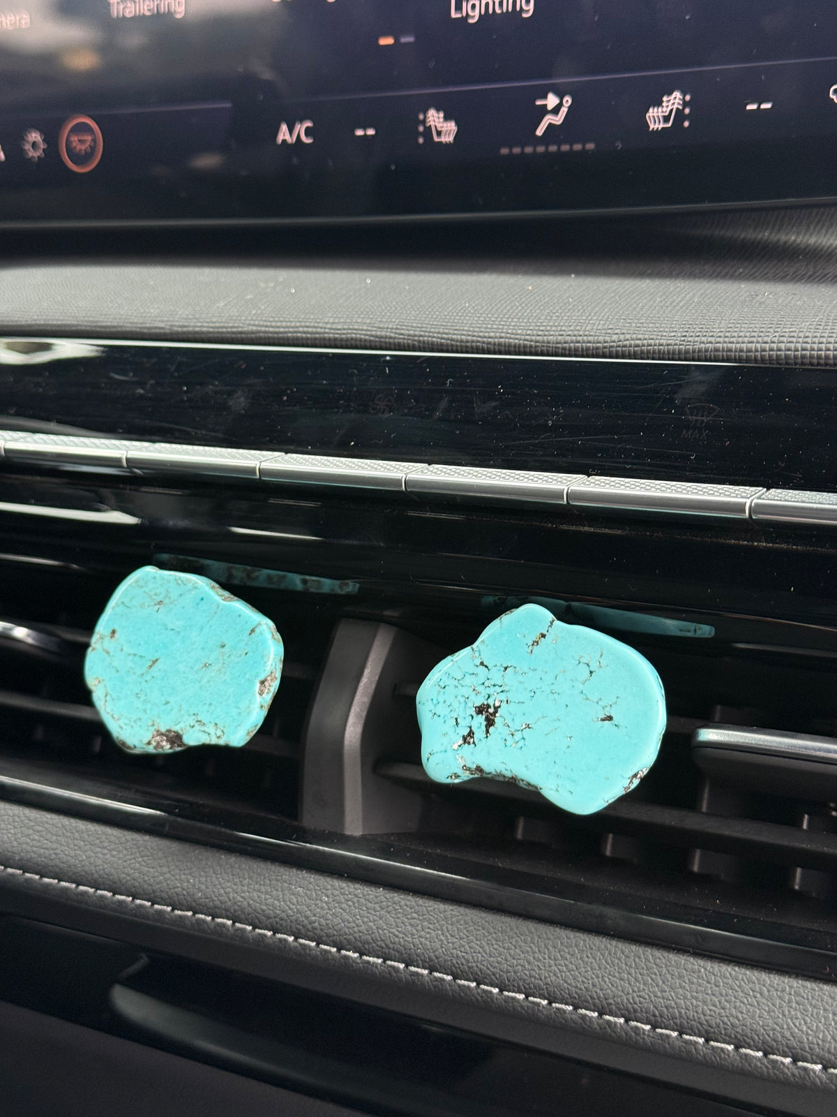 Turquoise Stone Vent Clips