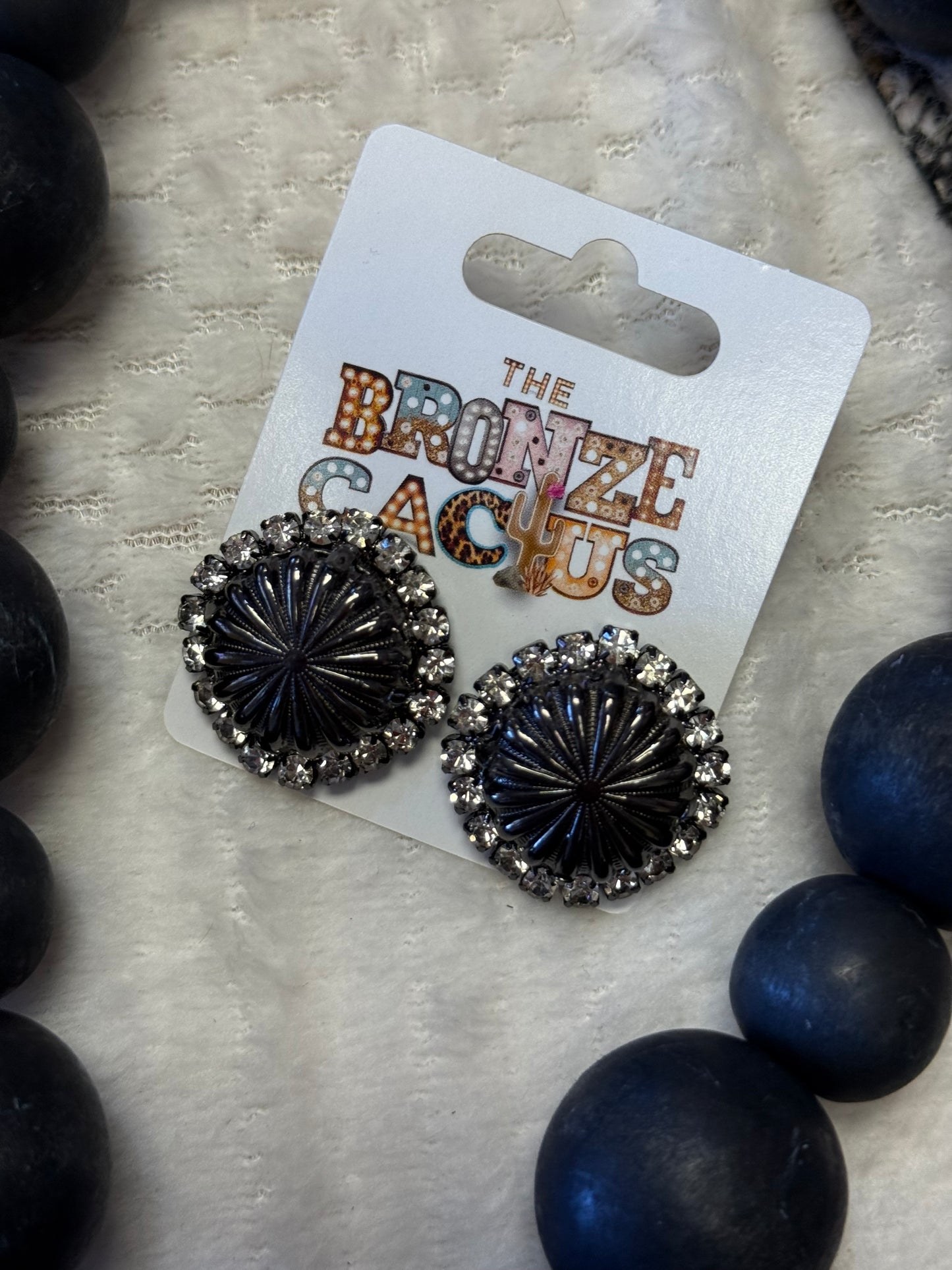 Charcoal Conch Studs