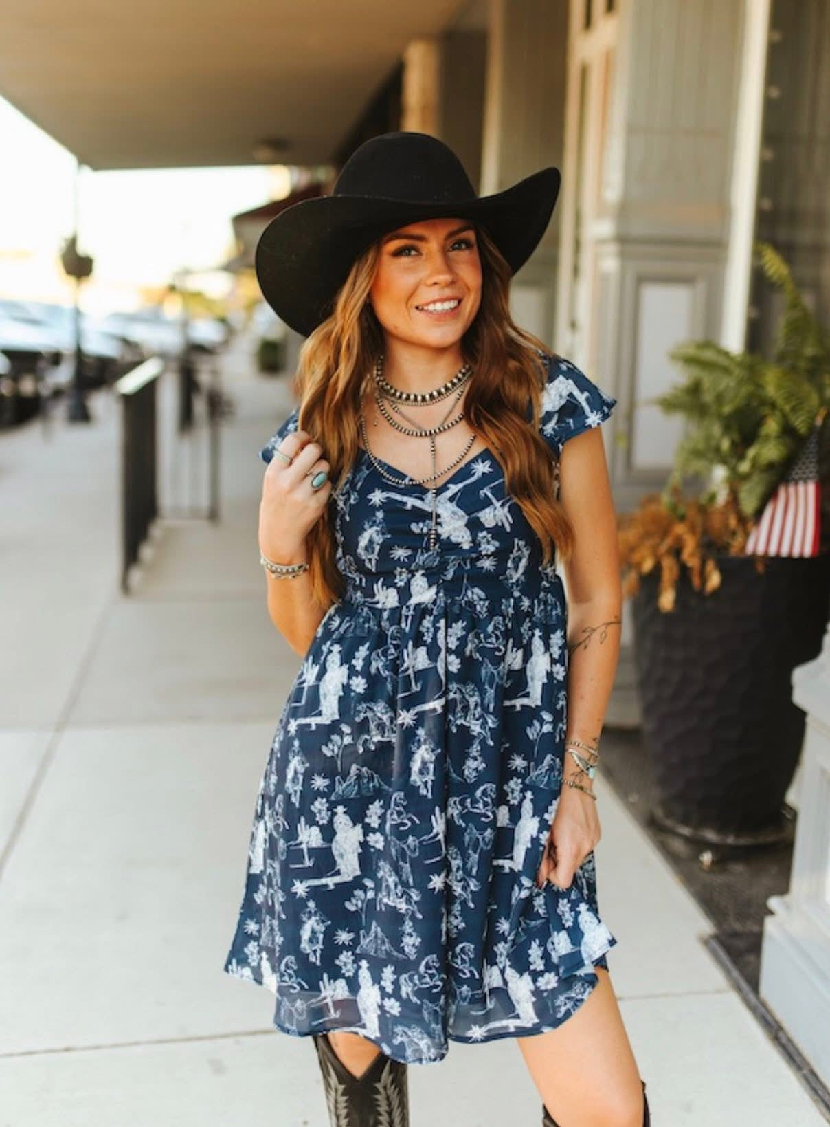 Navy Trails Dress