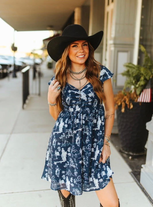 Navy Trails Dress
