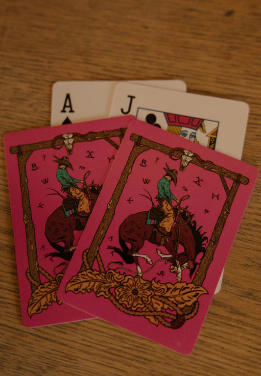 Pink Rodeo Playing Cards
