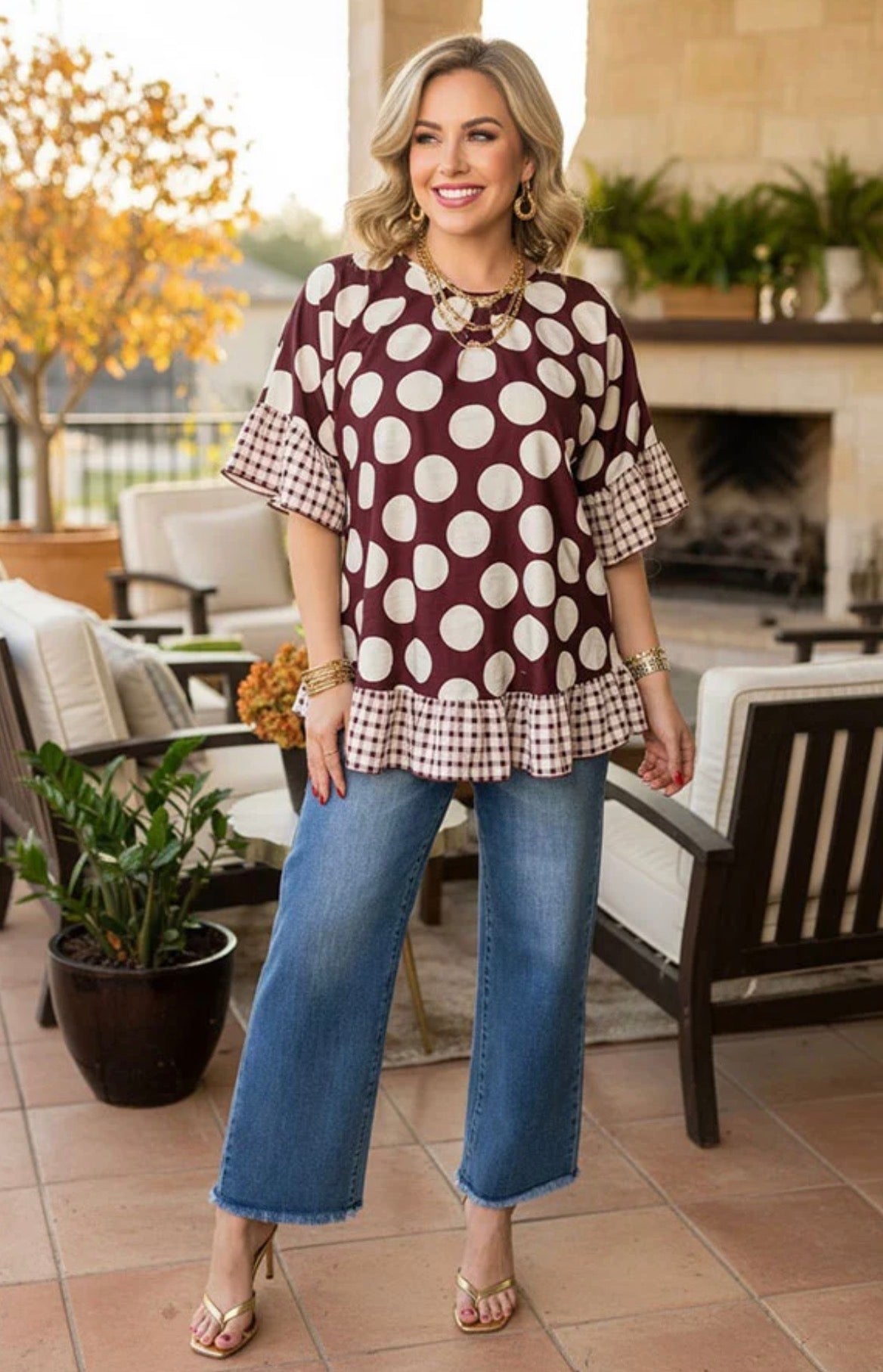 Spotted in Style Blouse
