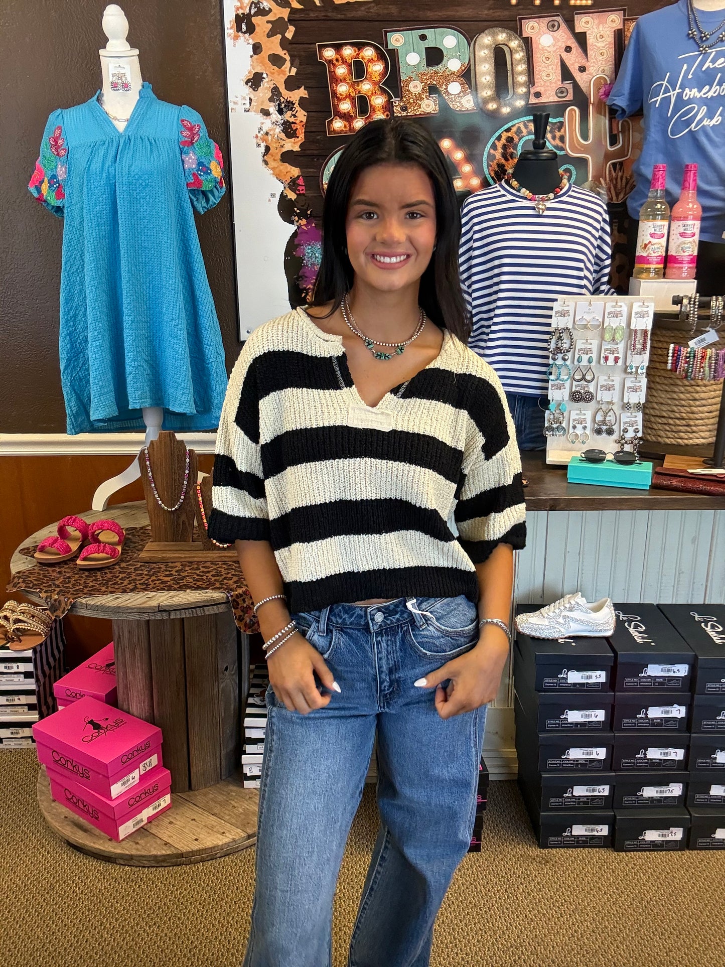 Harbor Stripe Sweater Top