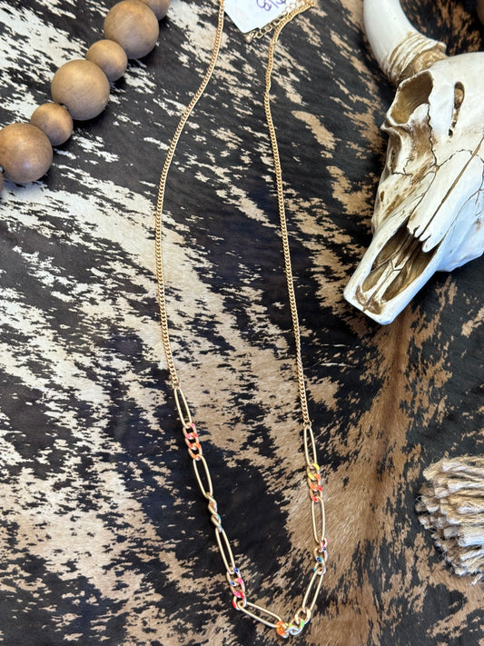 Confetti Chain Necklace