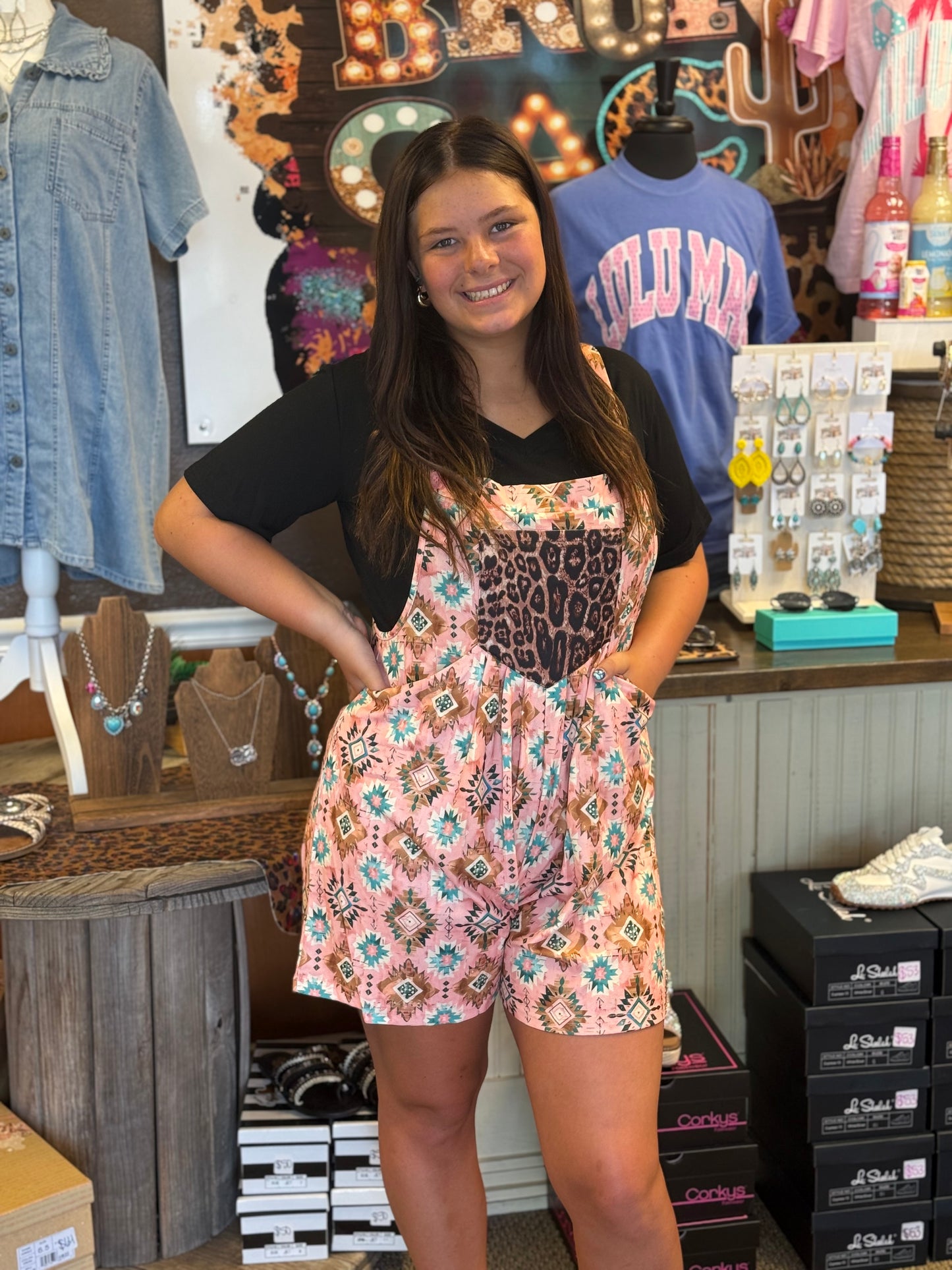 Pink Prairie Patch Romper