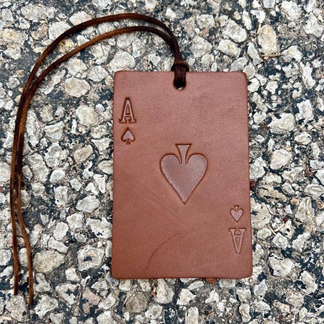 Rectangle Ace of Spades Air Flair: Brown / Leather