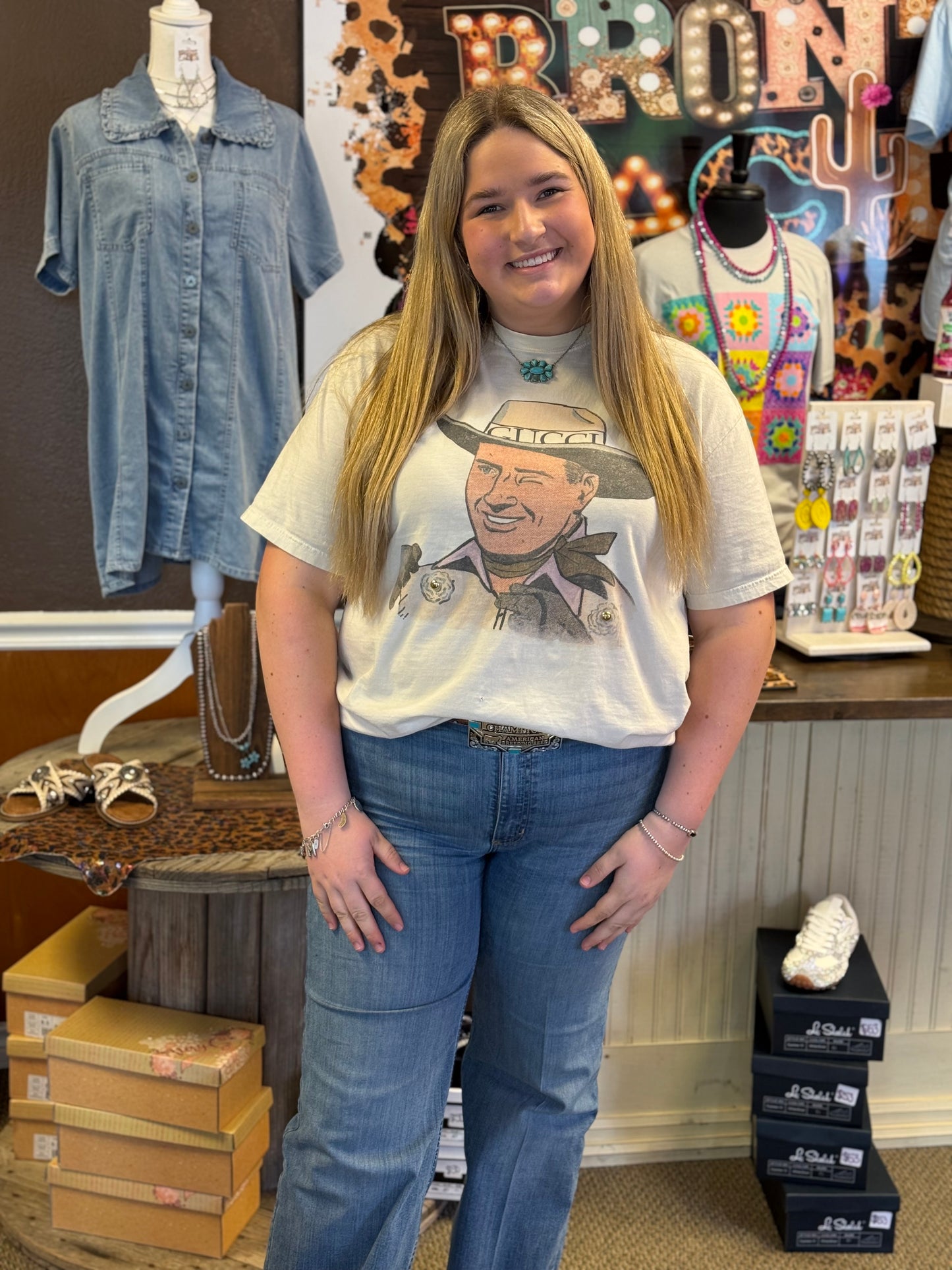 Wink & Western Tee