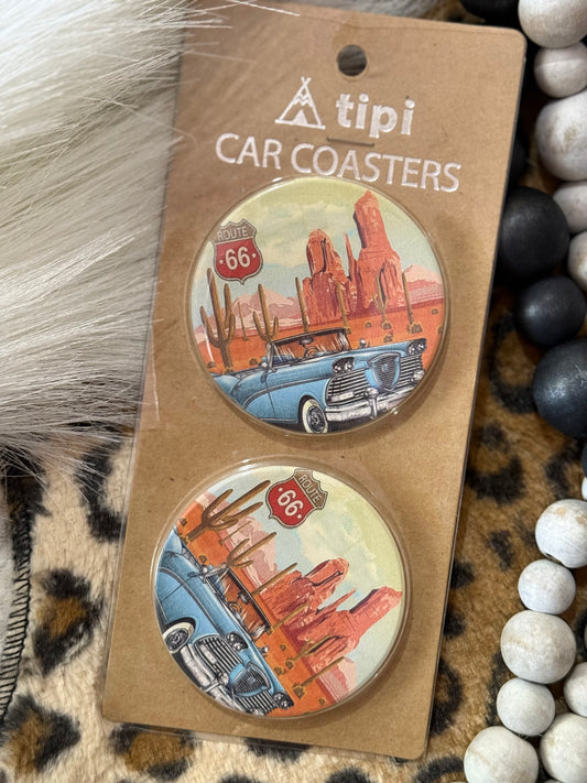 Cruisin’ Route 66 Car Coasters