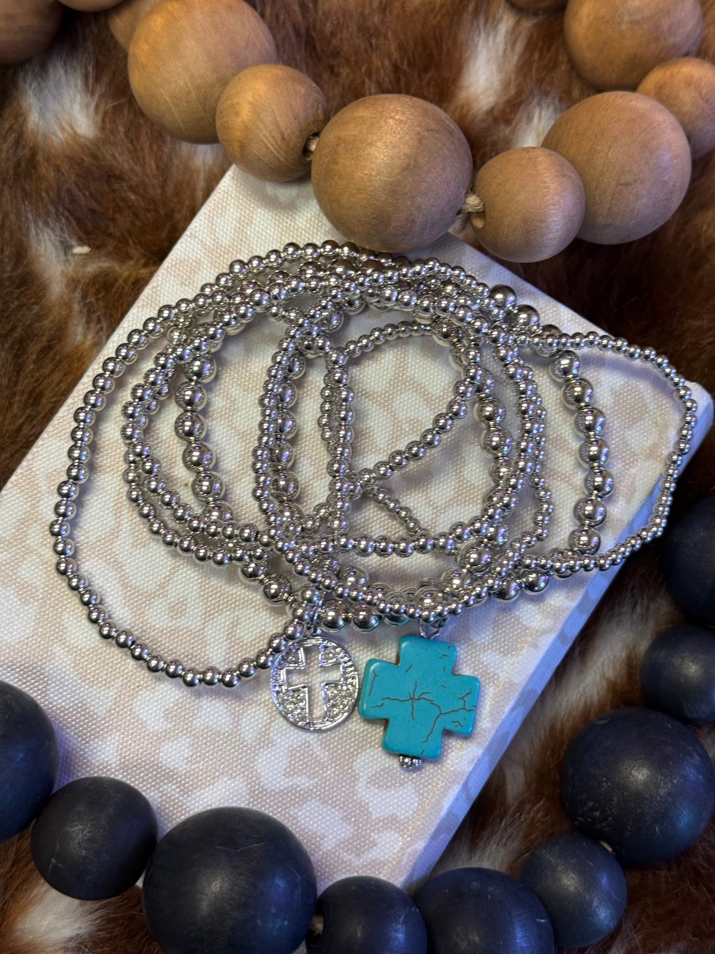 Faith & Turquoise Bracelet Set