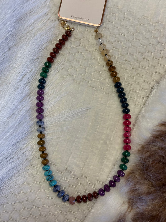 Painted Gem Desert Necklace