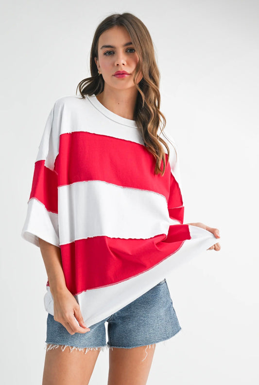 Cherry Pop Stripe Top