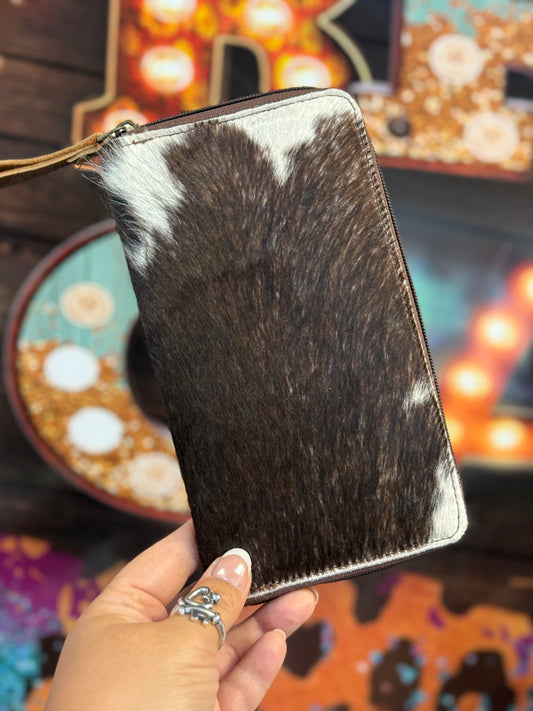 Midnight Ranch Hair-On Wallet