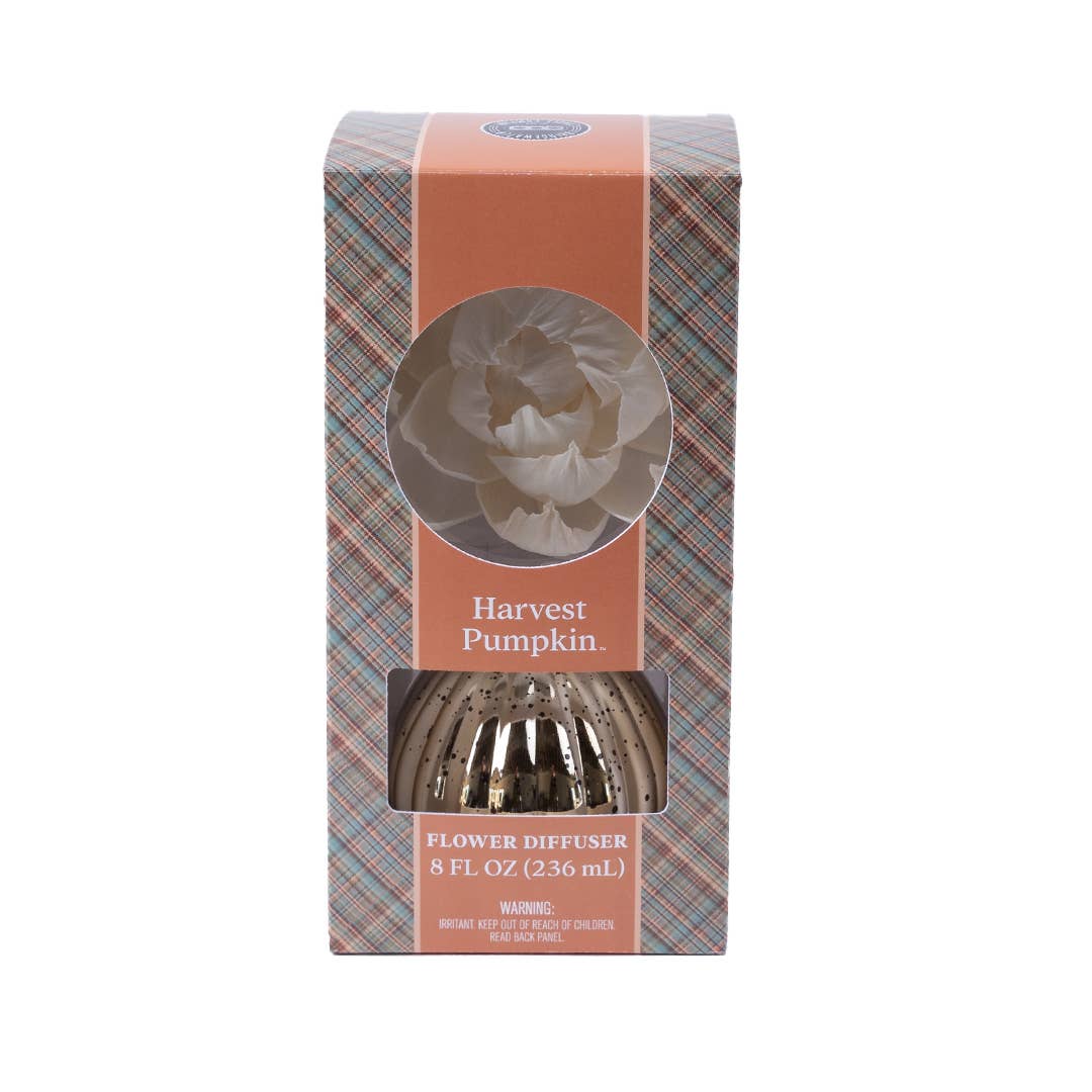 Harvest Pumpkin Holiday Flower Diffuser | Fall Hostess Gift