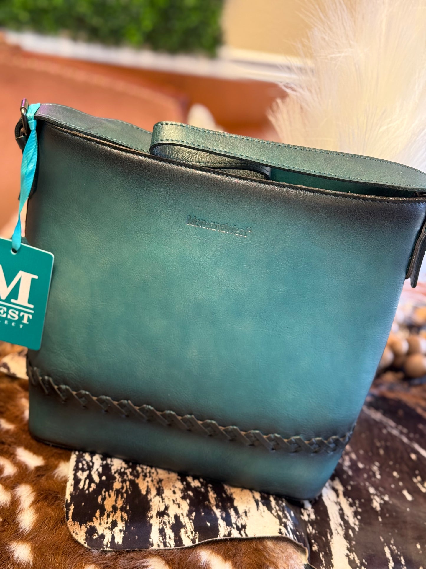 Teal Mesa Shoulder Bag