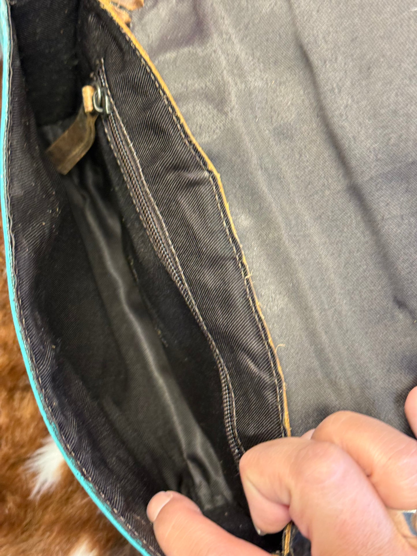 Turquoise Trail Hair-On-Hide Crossbody