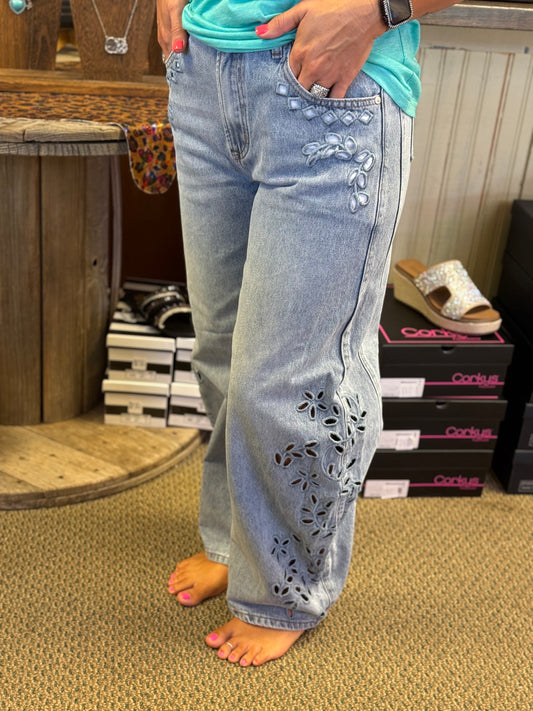 Bloom & Grace Cutout Jeans