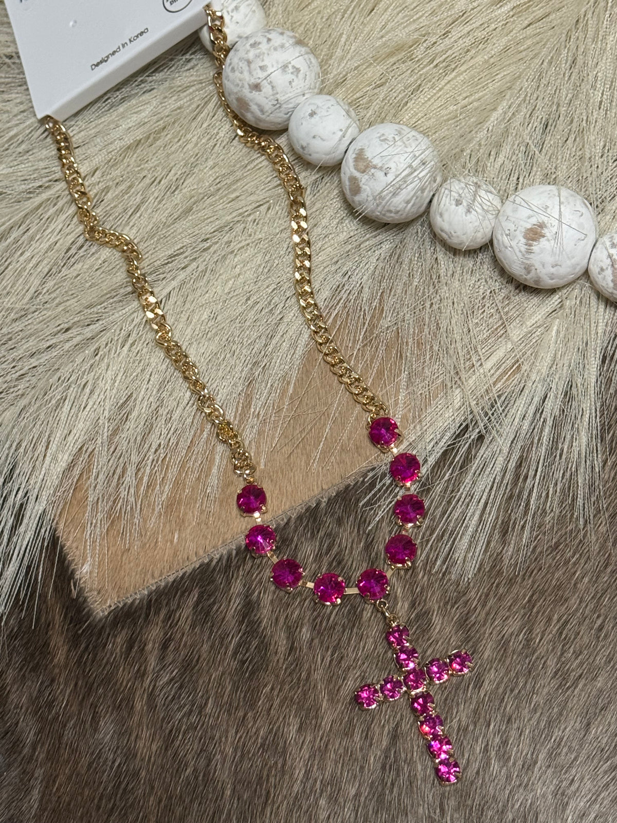 Faith in Fuchsia Necklace