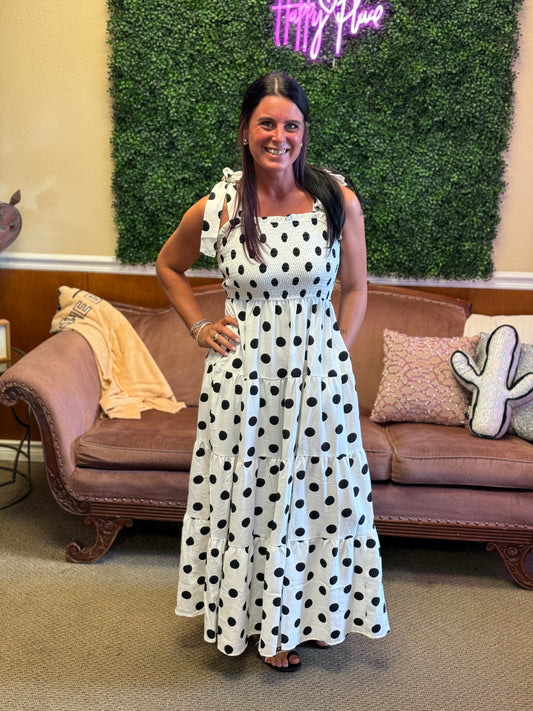Polka Dot Darling Maxi Dress