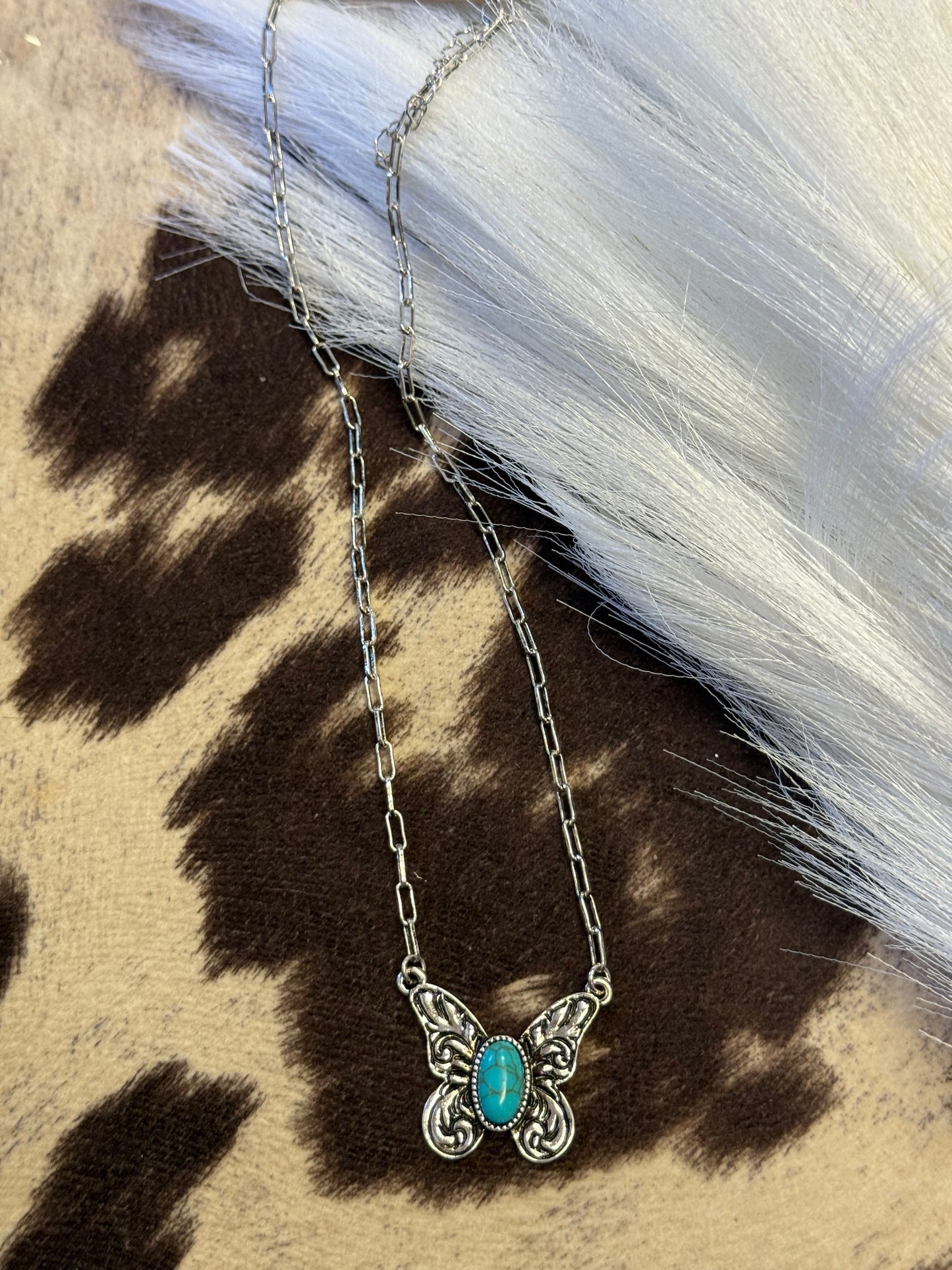 Flutter & Turquoise Necklace