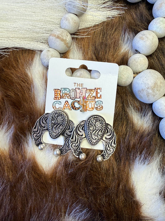 Silver Spur Blooms Earrings