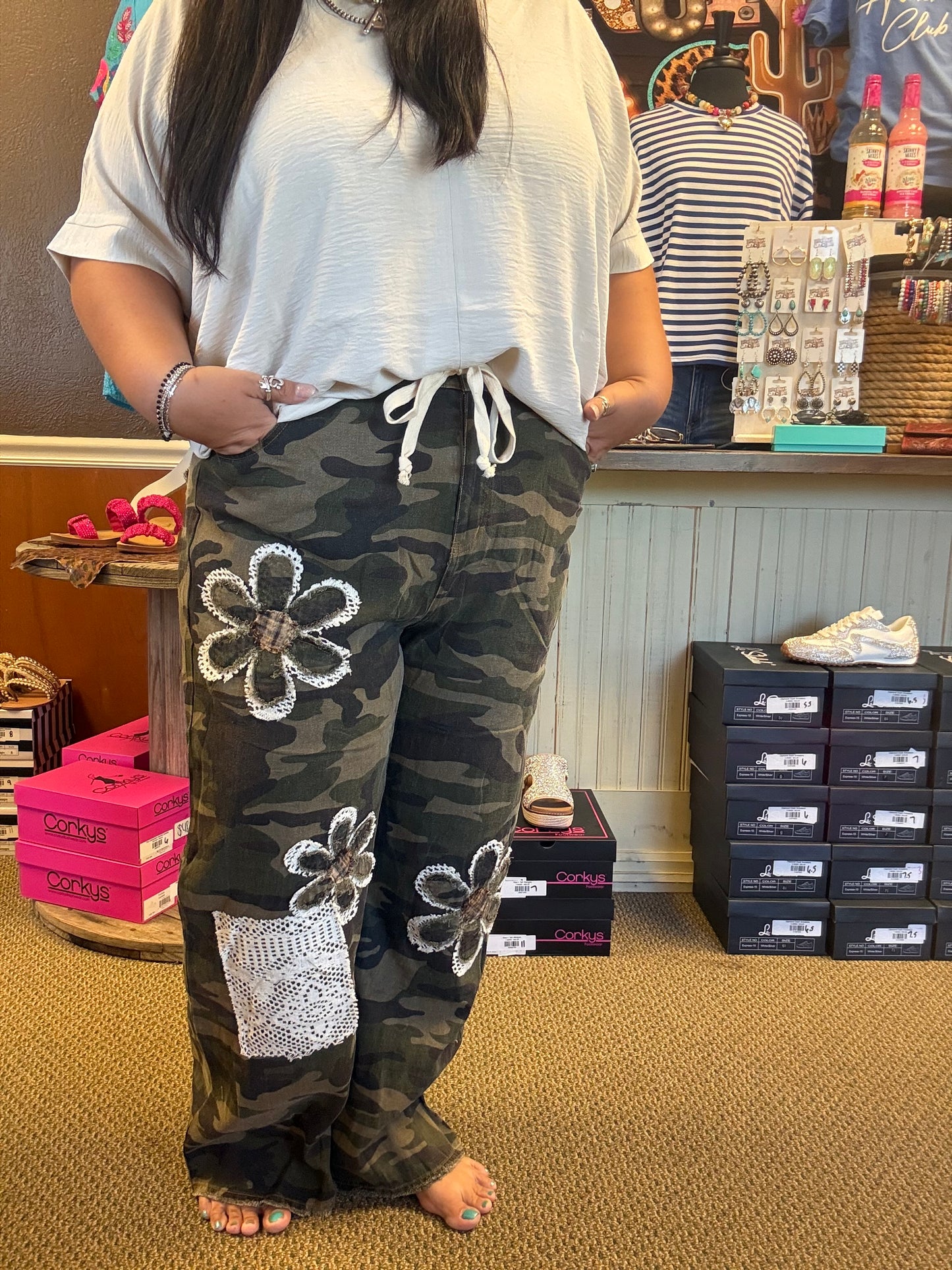Camo Cottage Patch Pants