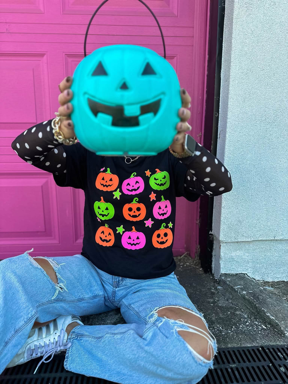 Neon Pumpkin Party Tee