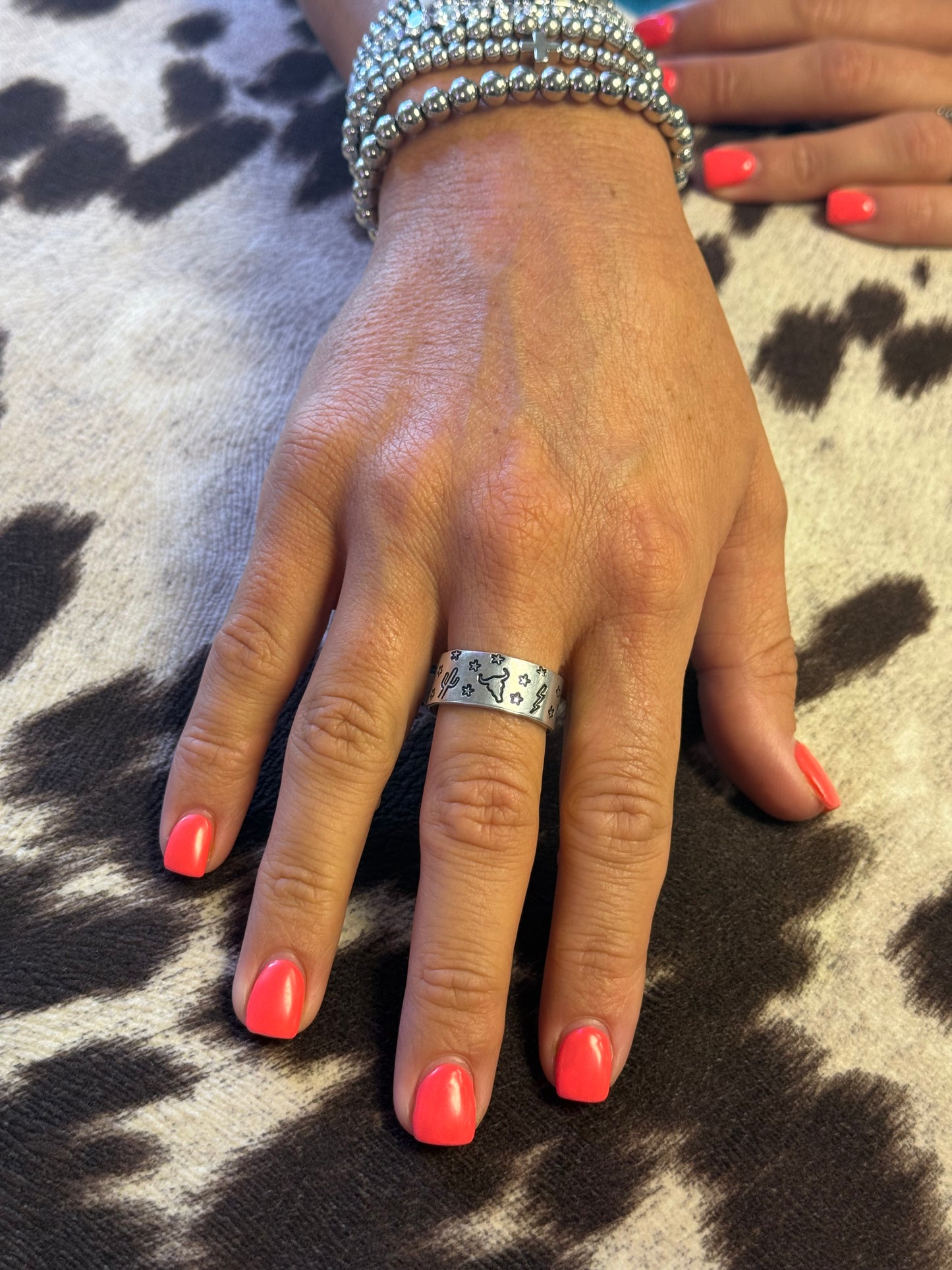 Wild West Stamp Ring