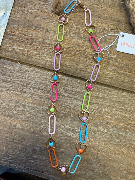 Candy Heart Chain Necklace