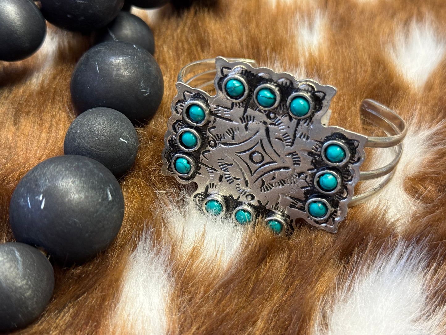 Silver Sage Cuff Bracelet