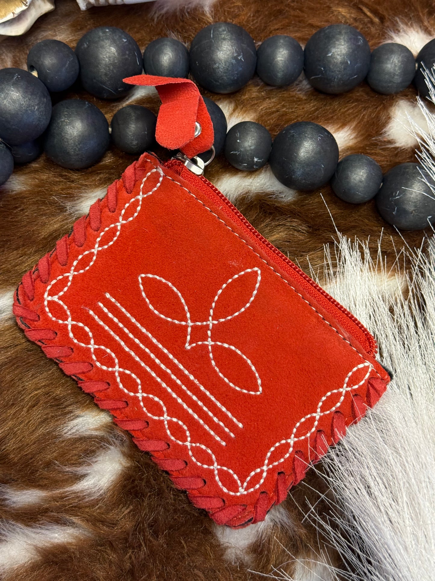 Red River Rose Coin Pouch