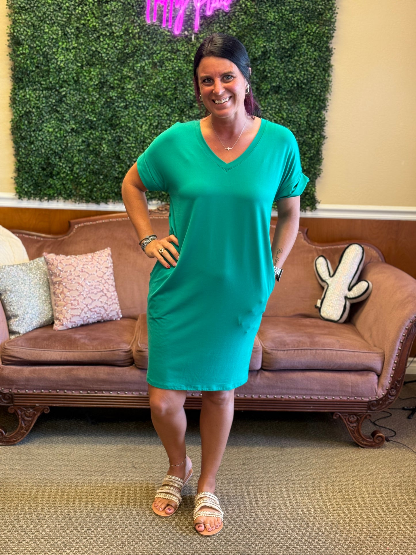 Emerald Ease Dress