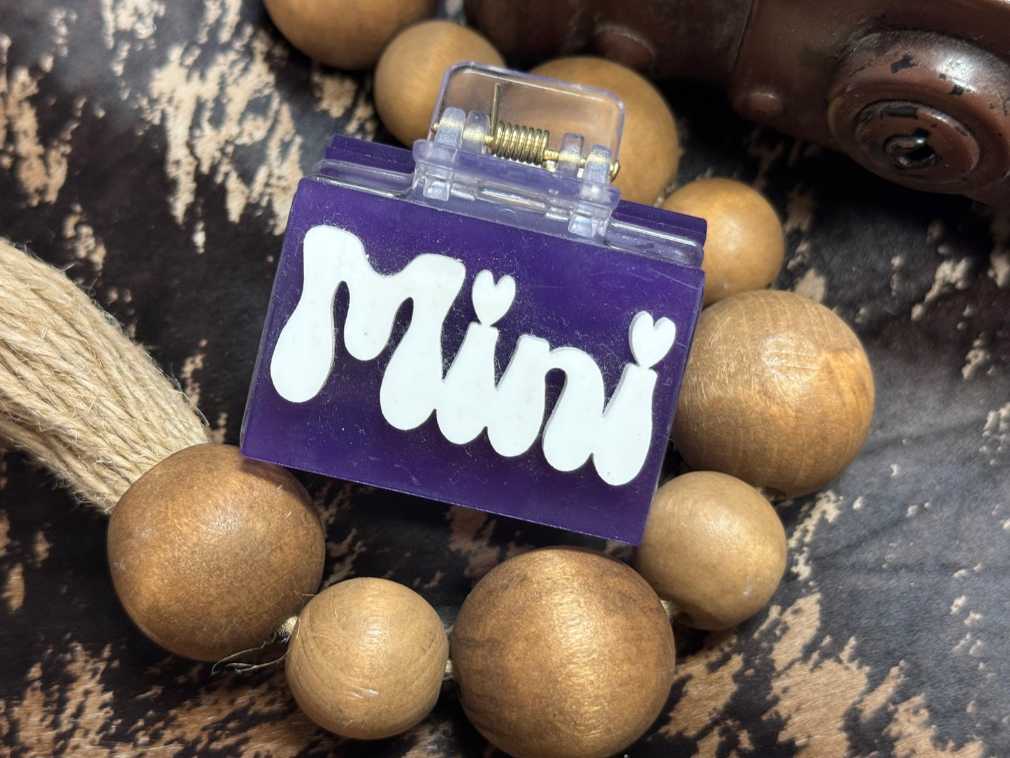 Purple Mini Claw Clips