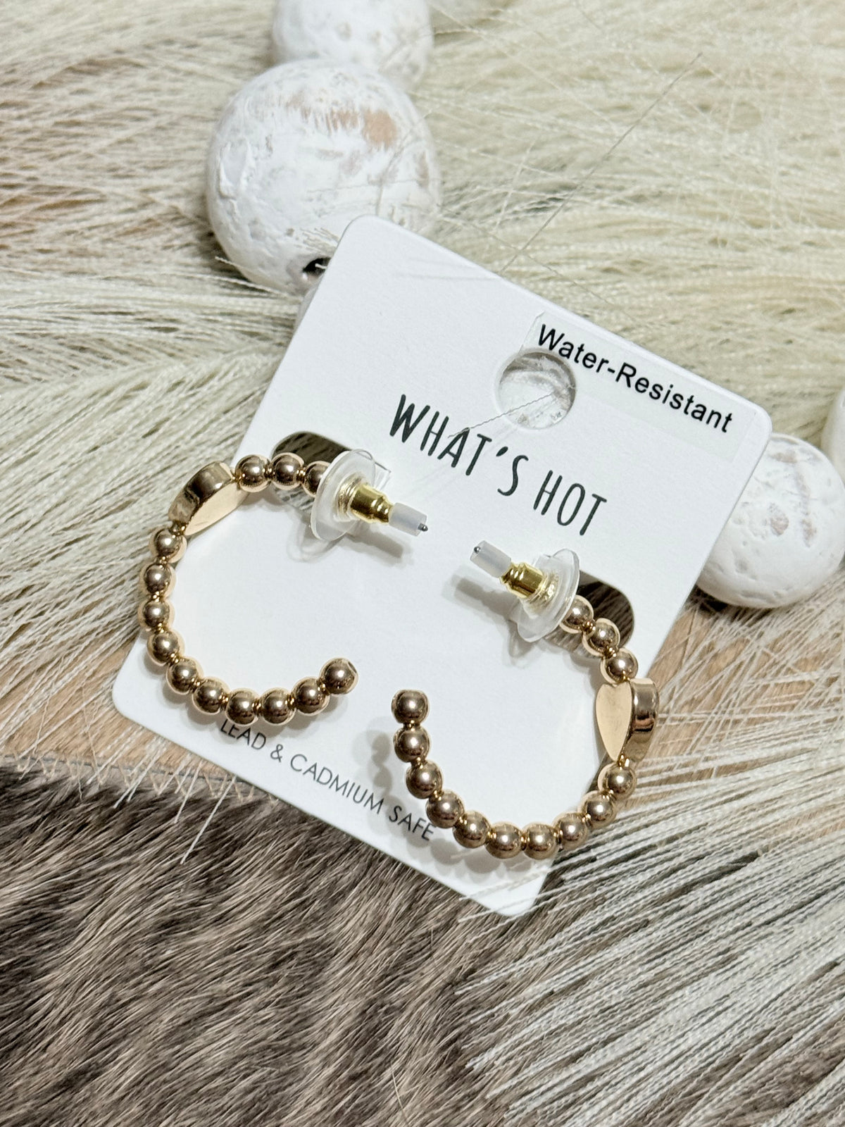 Heart of Gold Hoops