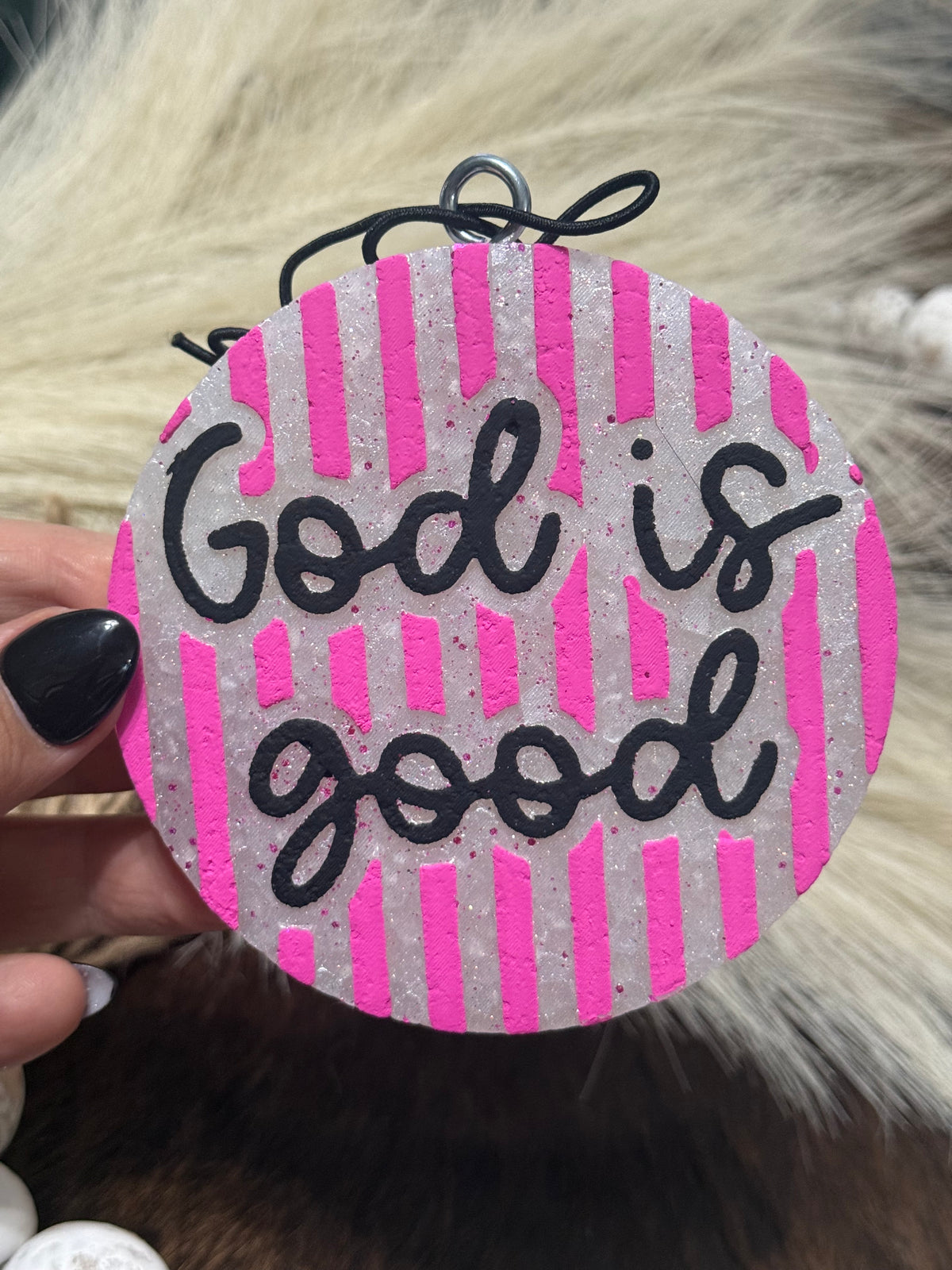 God is Good Freshie-Pink