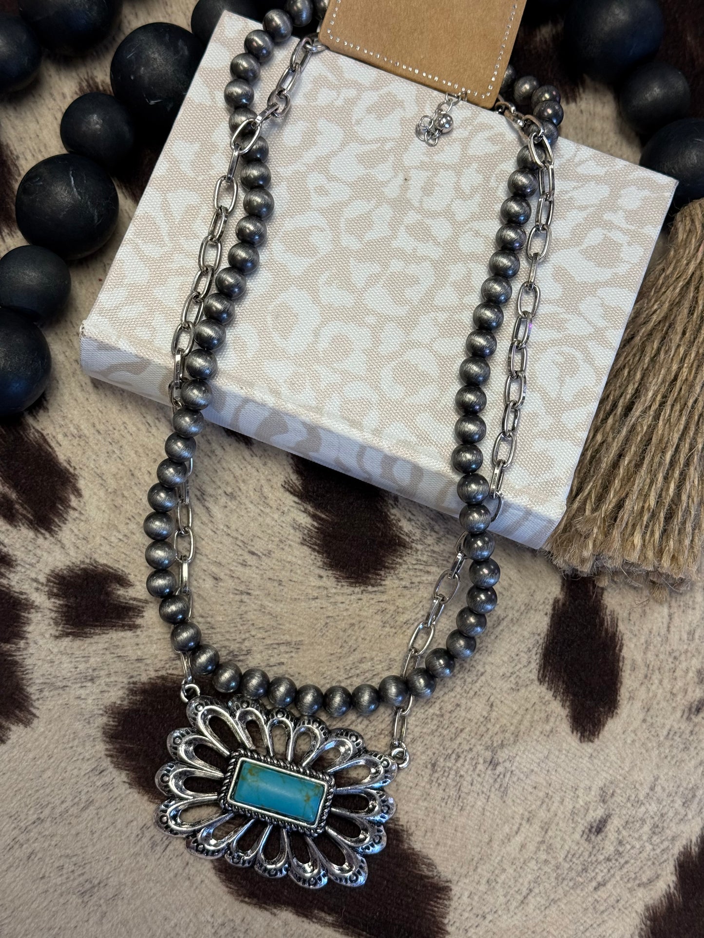 Turquoise Bloom Necklace