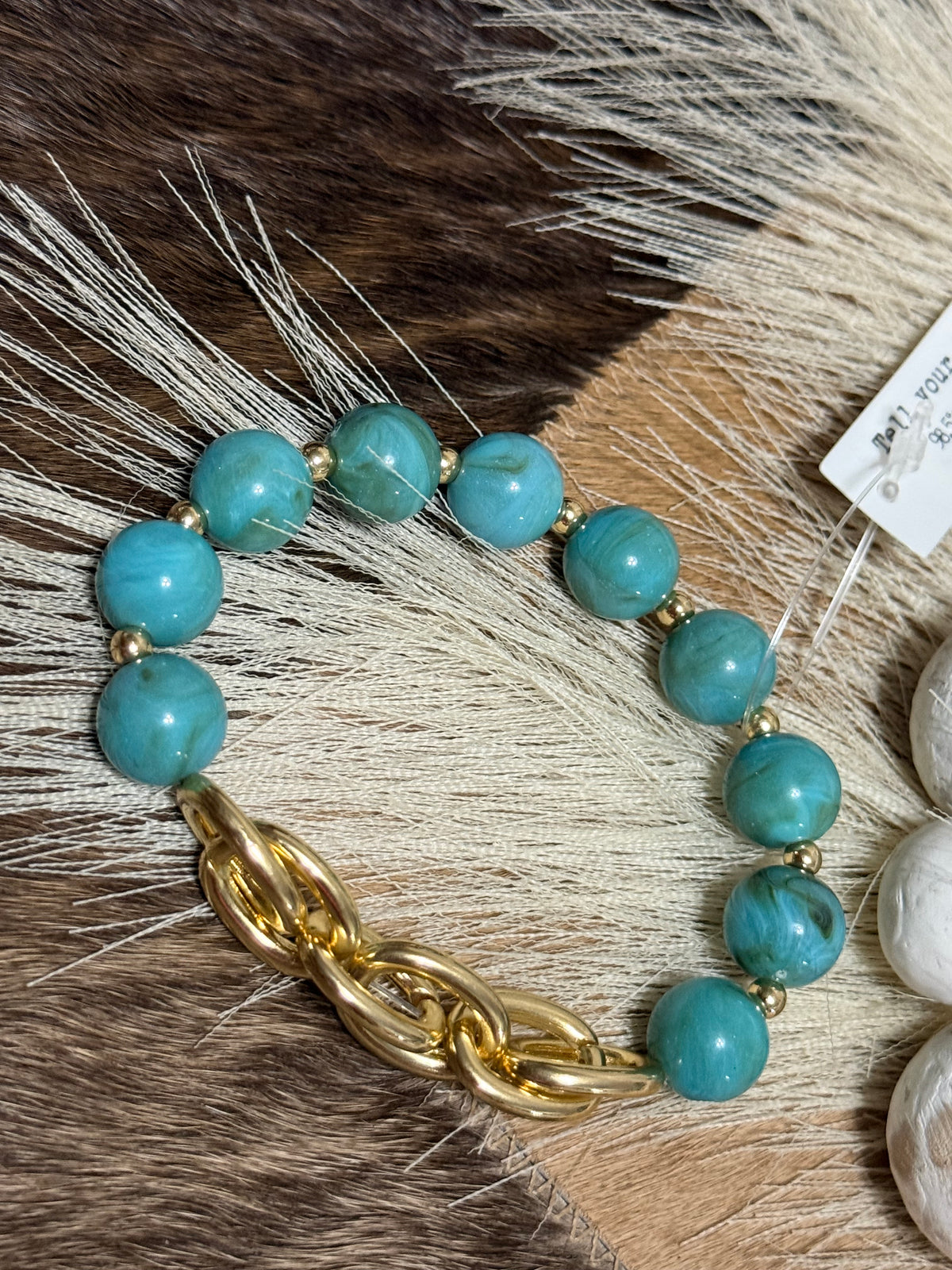 Linked in Teal Bracelet