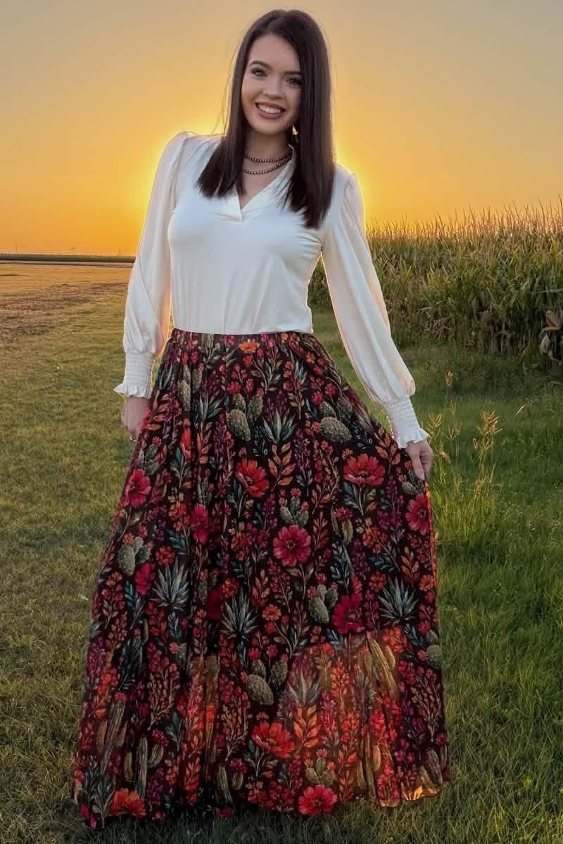 Rodeo Garden Maxi Skirt