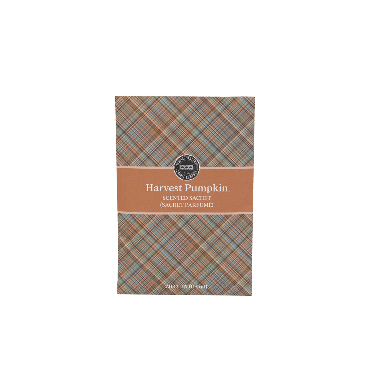 Harvest Pumpkin Plaid Sachet