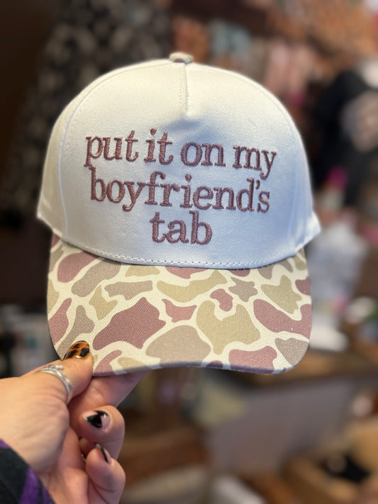 Put It On My Boyfriend’s Tab Trucker Hat